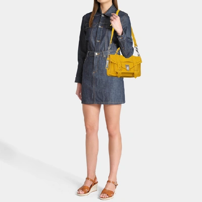 Shop Proenza Schouler | Ps1 Bag In Lemon Chrome Mux Leather