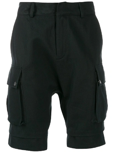 Shop Balmain Shorts Mit Tiefem Schritt - Schwarz In Black