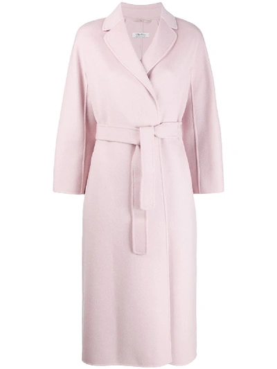Max Mara 's  Belted Coat - Pink In Pink