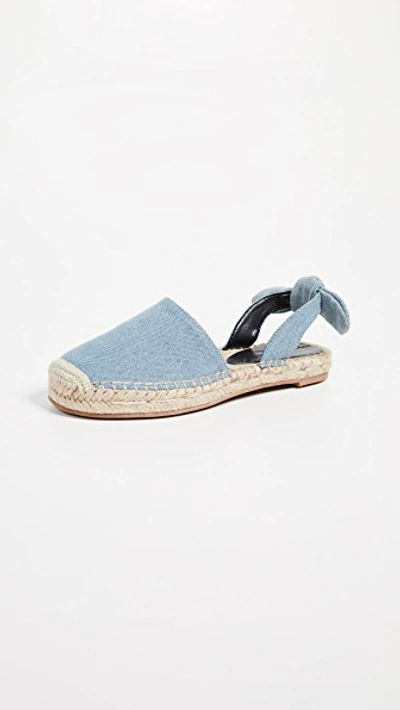 Shop Cupcakes And Cashmere Jamille Flat Espadrilles In Blue Denim