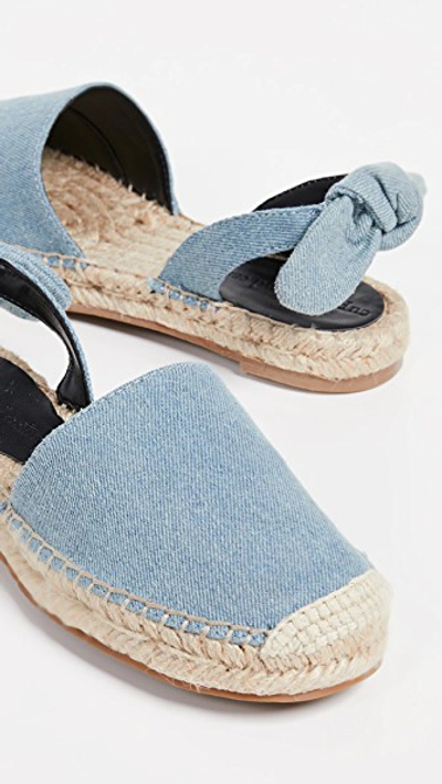 Shop Cupcakes And Cashmere Jamille Flat Espadrilles In Blue Denim