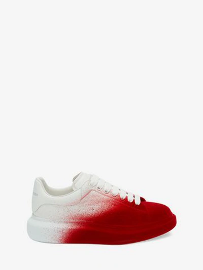 Alexander McQueen Shoes  Mens Oversized Sneaker Optic White/Lust