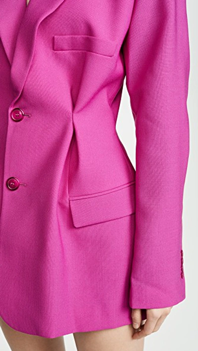 Shop Jacquemus La Veste Raffaella Blazer In Pink