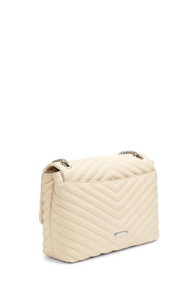 Shop Rebecca Minkoff Edie Flap Shoulder Bag In Clay