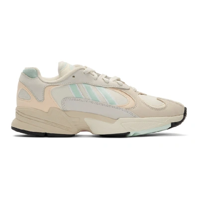 Shop Adidas Originals Off-white Yung-1 Sneakers In Ofwhtmntecr