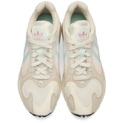 Shop Adidas Originals Off-white Yung-1 Sneakers In Ofwhtmntecr