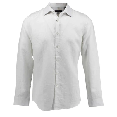 Shop Lords Of Harlech Nigel Shirt In Linen White