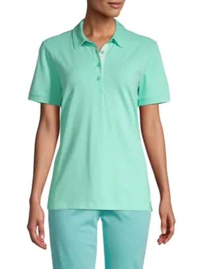 Shop Tommy Bahama Tropicool Short Sleeve Polo In Mint Mojito