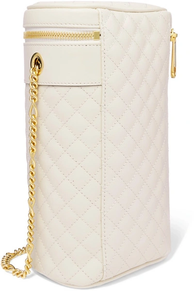 Shop Gucci Trapuntata Quilted Leather Belt Bag In White