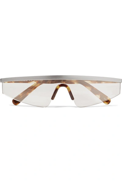 Shop Courrèges D-frame Tortoiseshell Acetate And Silver-tone Sunglasses