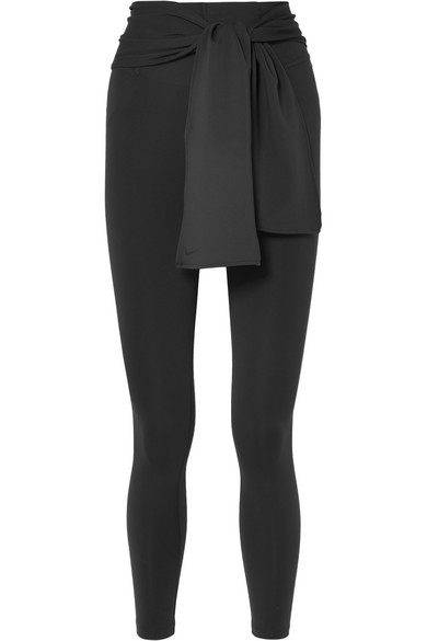 nike leggings with tie waist