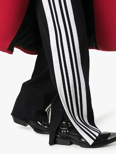 Shop Balenciaga Side Stripe Classic Trousers In 1070 - Black/white