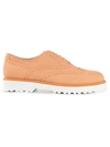 Hogan Rubber Sole Brogues In Beige