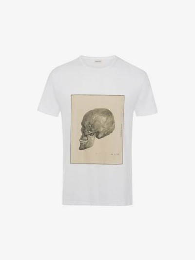 Shop Alexander Mcqueen T-shirt Mit Skull-studie In White Mix