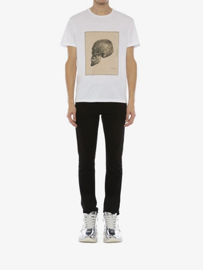 Shop Alexander Mcqueen T-shirt Mit Skull-studie In White Mix