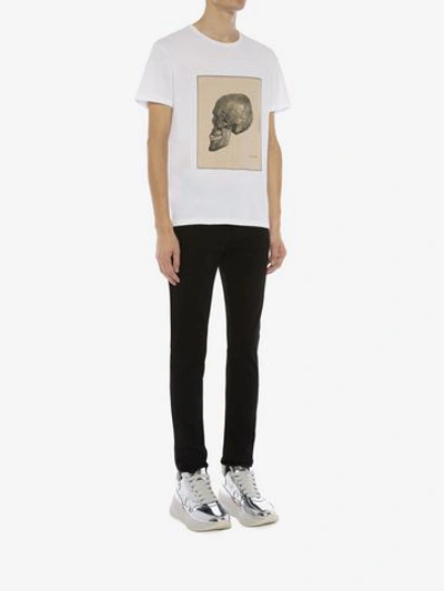 Shop Alexander Mcqueen T-shirt Mit Skull-studie In White Mix