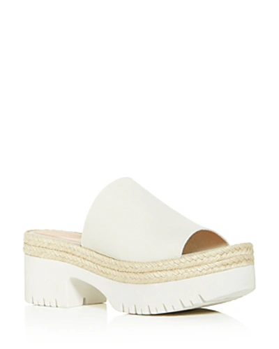 Shop Aquatalia Women's Whitney Weatherproof Espadrille Platform Sandals In Off White