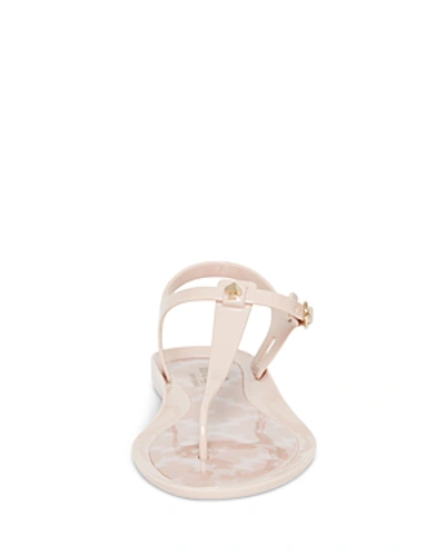 Shop Kate Spade New York Women's Tallula Jelly Thong Sandals In Pale Vellum