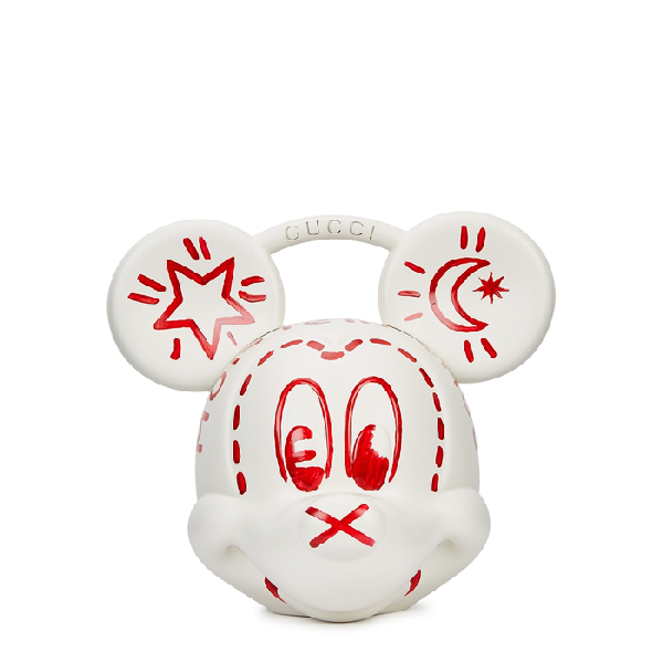 Gucci Mickey Mouse White Top-handle Bag In White 3d Printed Plastic | ModeSens