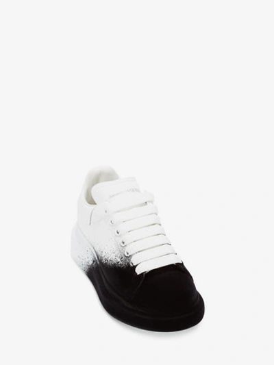 Shop Alexander Mcqueen Oversized Sneaker In Optic White/black