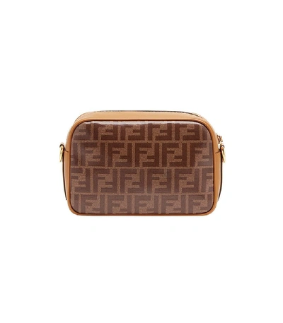 Shop Fendi Camera Case Shoulder Bag In Brown