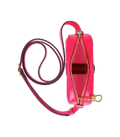 Shop Gucci Hot Pink Ophidia Mini Transparent Bag