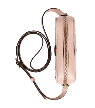 Shop Gucci Ophidia Mini Transparent Bag In Beige