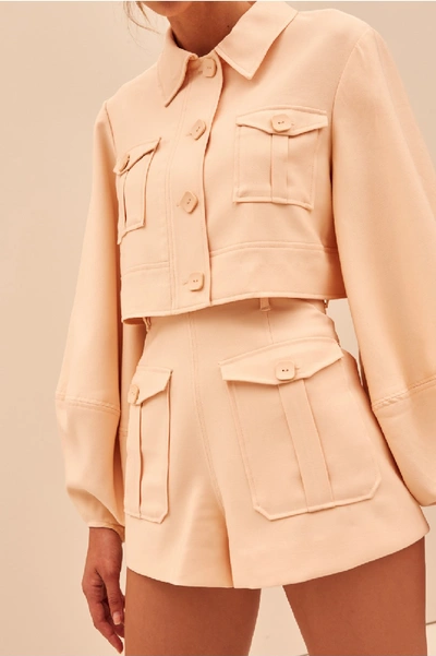 Shop C/meo Collective Knowing You Short In Apricot