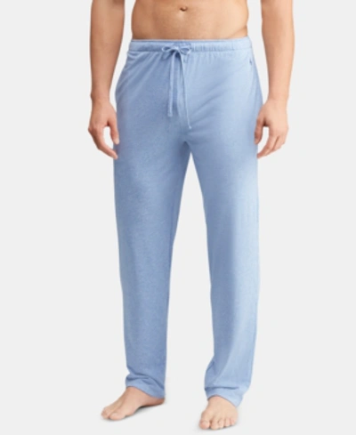 Shop Polo Ralph Lauren Men's Pajama Pants In Campus Blue Heather