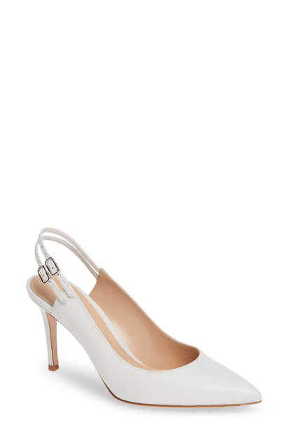 gianvito rossi white slingback