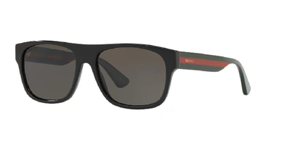 Shop Gucci Unisex Sunglasses Gg0341s In Grey Polar