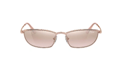 Shop Vogue Eyewear Woman  Vo4139sb Gigi Hadid X  Eyewear In Light Brown Mirror Silver Grad