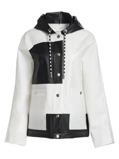 Shop Proenza Schouler Women's Colorblock Raincoat In White
