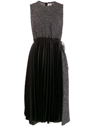 Shop Comme Des Garçons Noir Kei Ninomiya Sleeveless Pleated Dress - Black