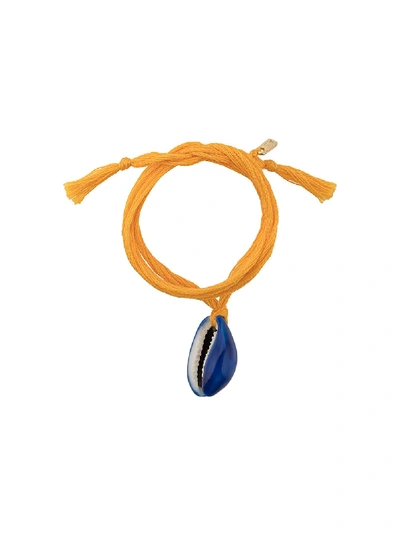 Shop Aurelie Bidermann Takayama Shell Bracelet - Yellow
