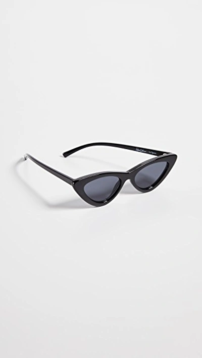 Shop Le Specs The Last Lolita Sunglasses In Black