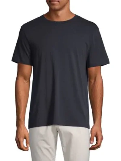 Shop Vince Men's Pima Cotton T Shirt In Coastal Blue