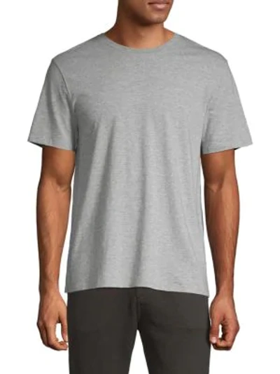 Shop Vince Men's Pima Cotton T Shirt In Steel