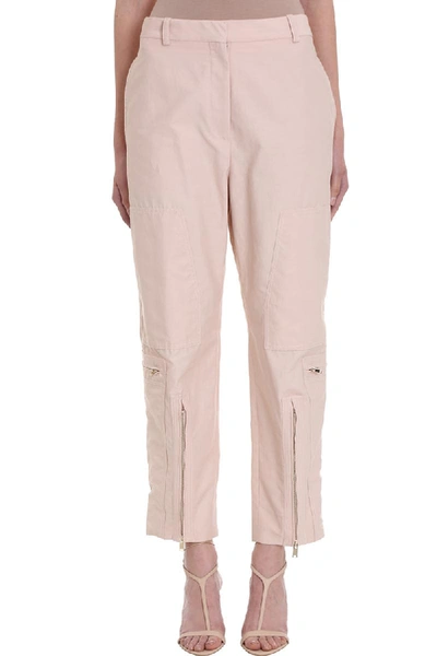 Shop Stella Mccartney Pink Cotton Pants In Rose-pink
