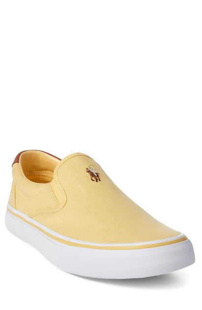 Polo Ralph Lauren Men's Thompson Slip-on Sneakers Men's Shoes In Yellow ...