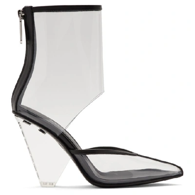Shop Balmain Transparent Pvc Livy Ankle Boots In 0aa Transpa