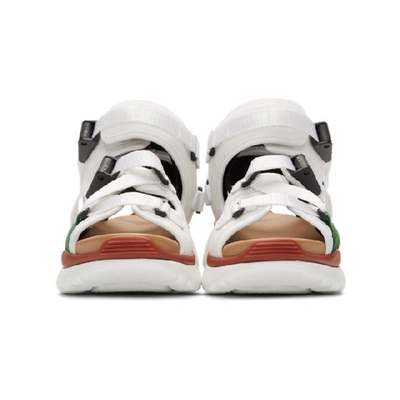 Shop Chloé Chloe White Sonnie Sneaker Sandals In 39v Geen