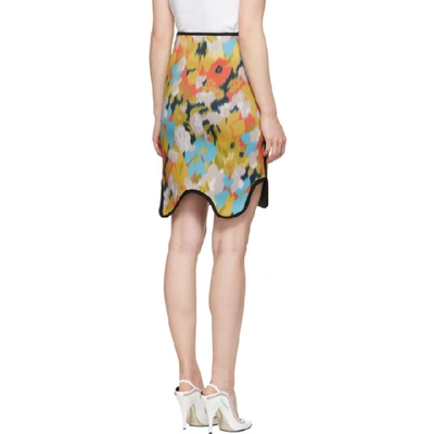 Shop Calvin Klein 205w39nyc Multicolor Neoprene Skirt In 920 Poppy F