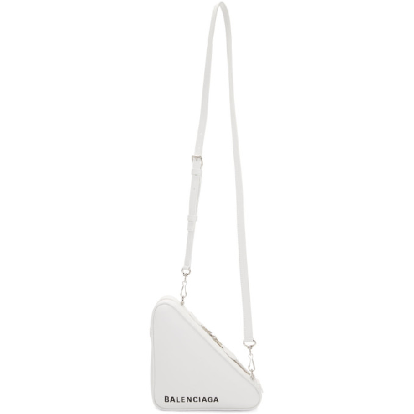 balenciaga white triangle bag