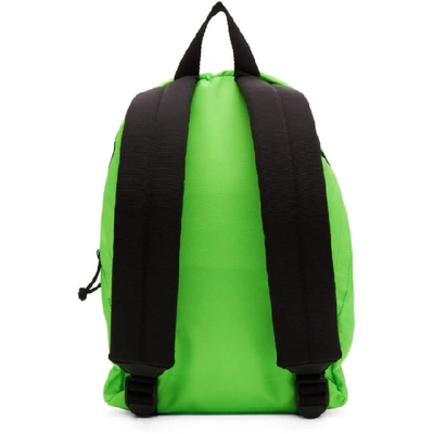 Shop Balenciaga Green Small Wheel Backpack In 3810 Fluo G