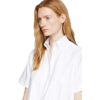 Shop Thom Browne White Oversized Circle Shirt In 100 White