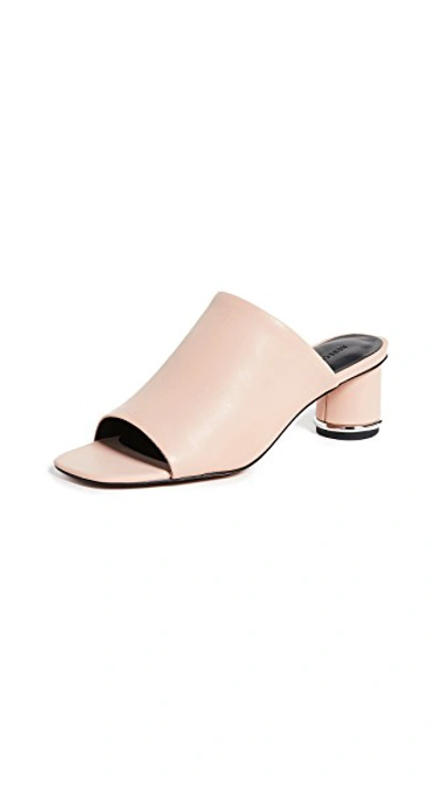 Shop Rebecca Minkoff Aceline Mules In Rosewood