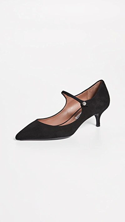 Shop Tabitha Simmons Hermione Kitten Pumps In Black