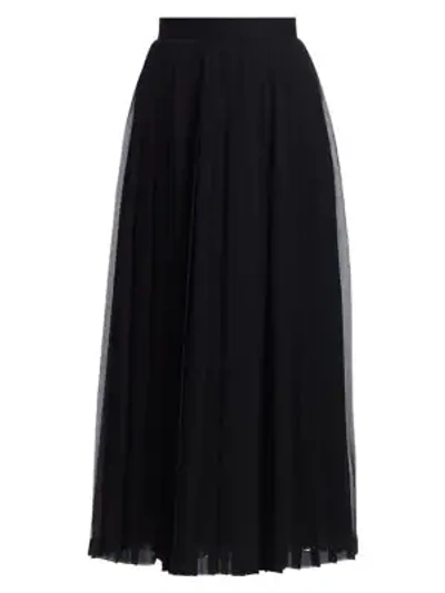 Shop The Row Lawrence Pleated Skirt In Black