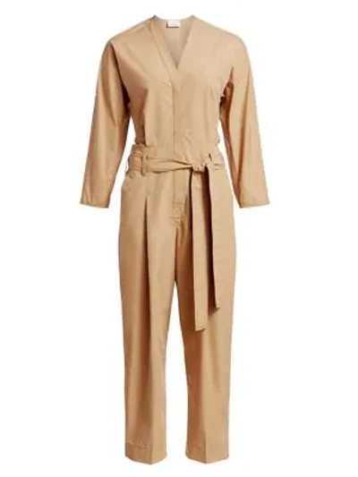 Shop 3.1 Phillip Lim Menswear Belted Jumpsuit In Umber Tan